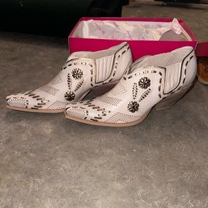 BCBGirls Vintage Western Leather Bootie